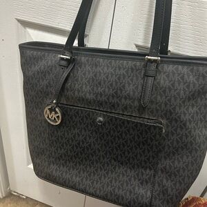 Michael Kors Gray Monogram Tote